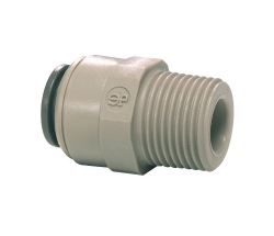 JG Male Connector 3/8" Tube X 3/8" MNPTF Grey Part # PI011223S