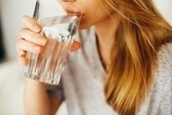 Drink how many glasses of water each day? 